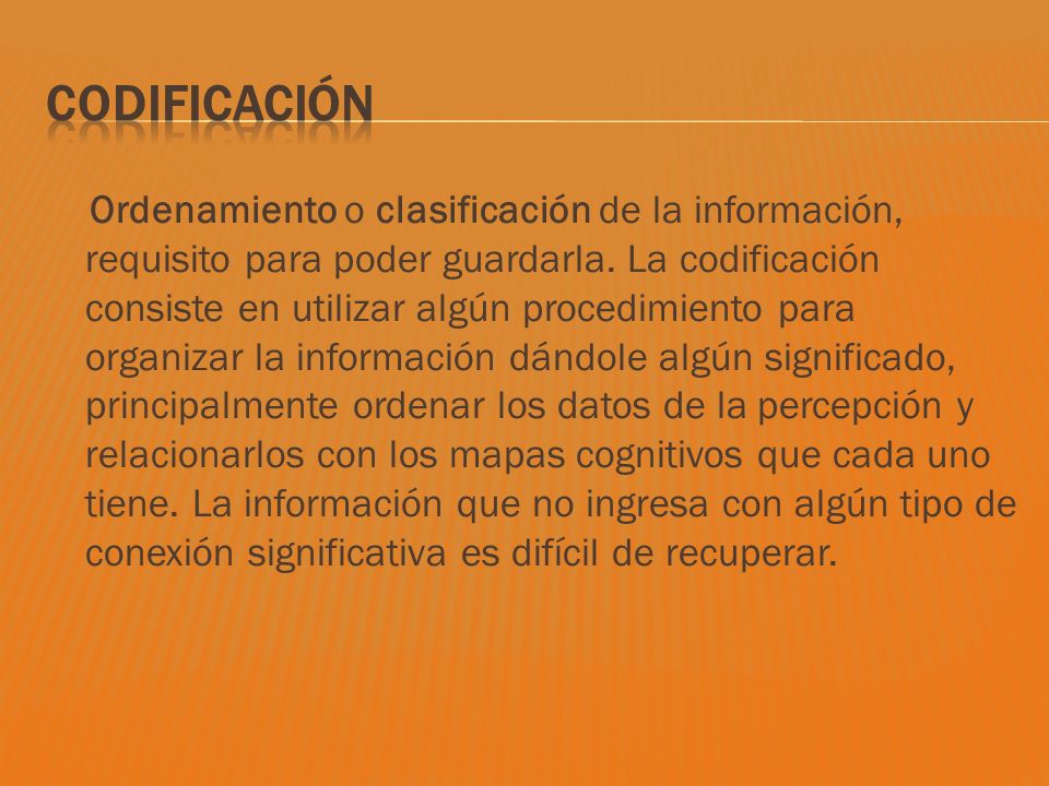 Codificación