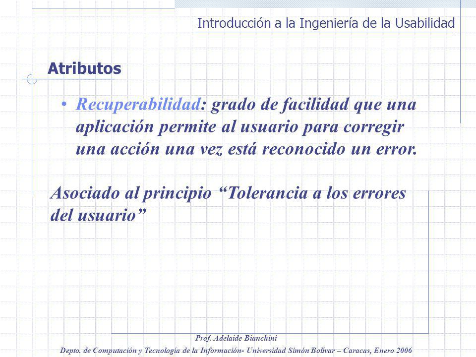 Asociado al principio Tolerancia a los errores del usuario