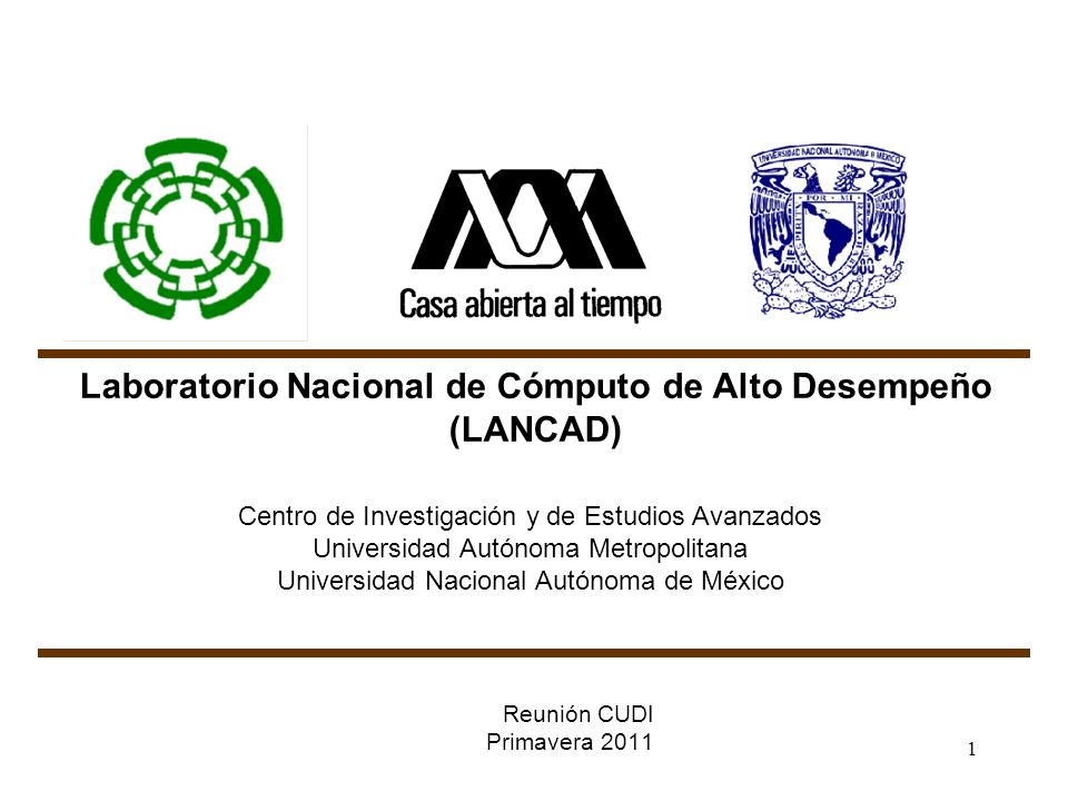 Laboratorio Nacional de Cómputo de Alto Desempeño