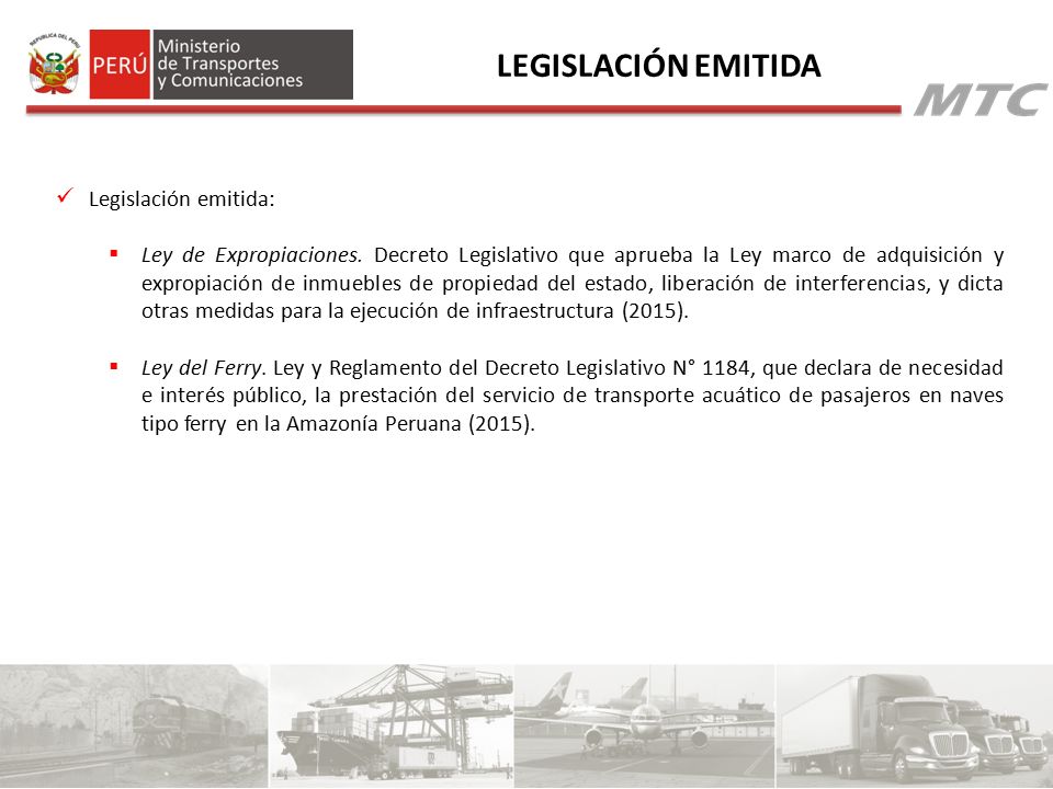 LEGISLACIÓN EMITIDA Legislación emitida: