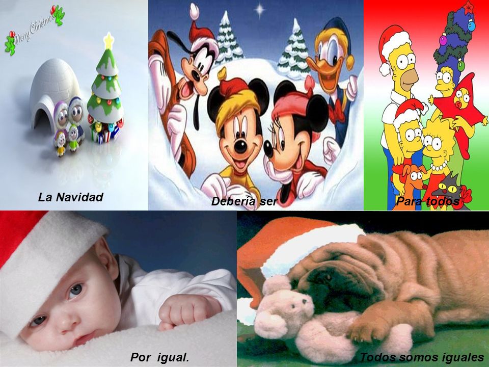 La Navidad Debería ser Para todos Por igual. Todos somos iguales