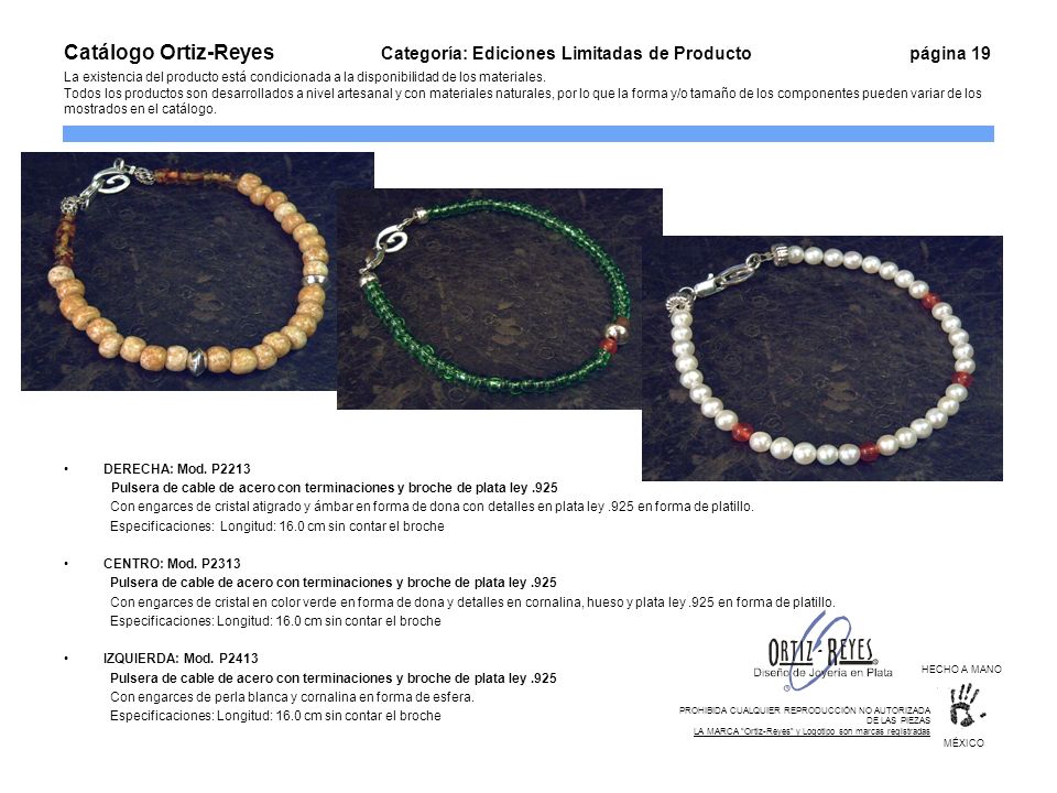 Catálogo Ortiz-Reyes. Categoría: Ediciones Limitadas de Producto