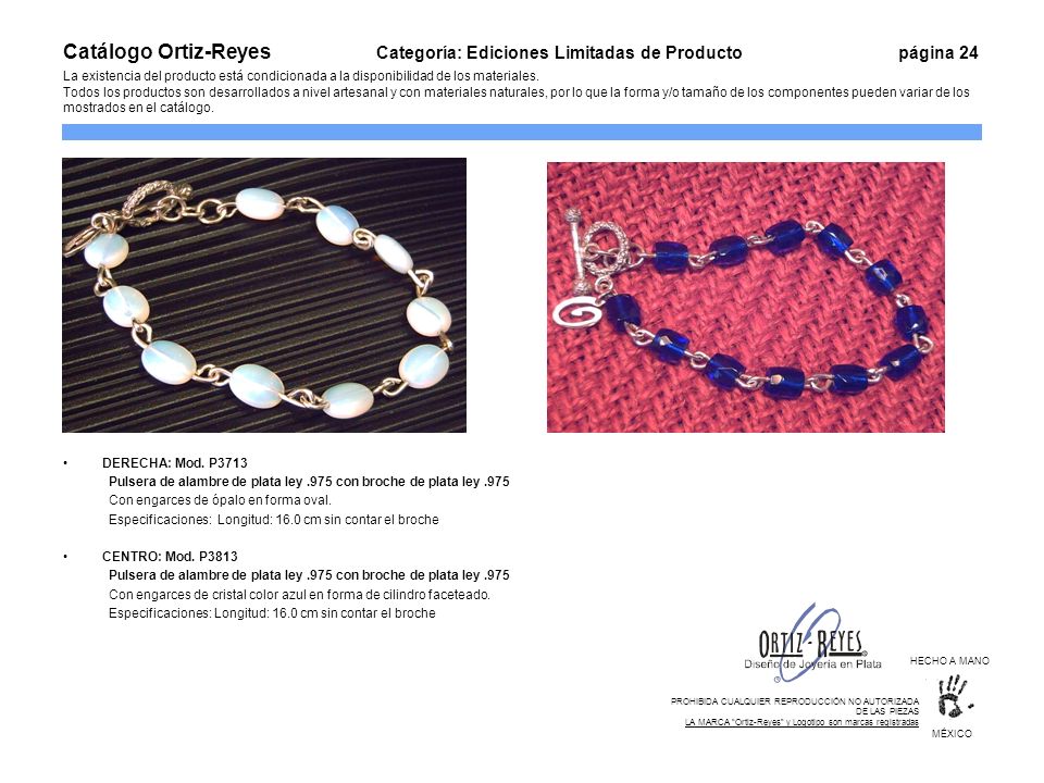 Catálogo Ortiz-Reyes. Categoría: Ediciones Limitadas de Producto