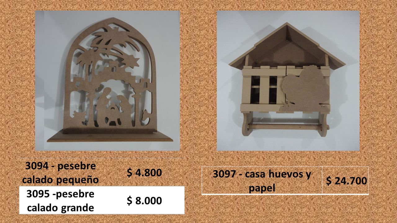 pesebre calado pequeño pesebre calado grande