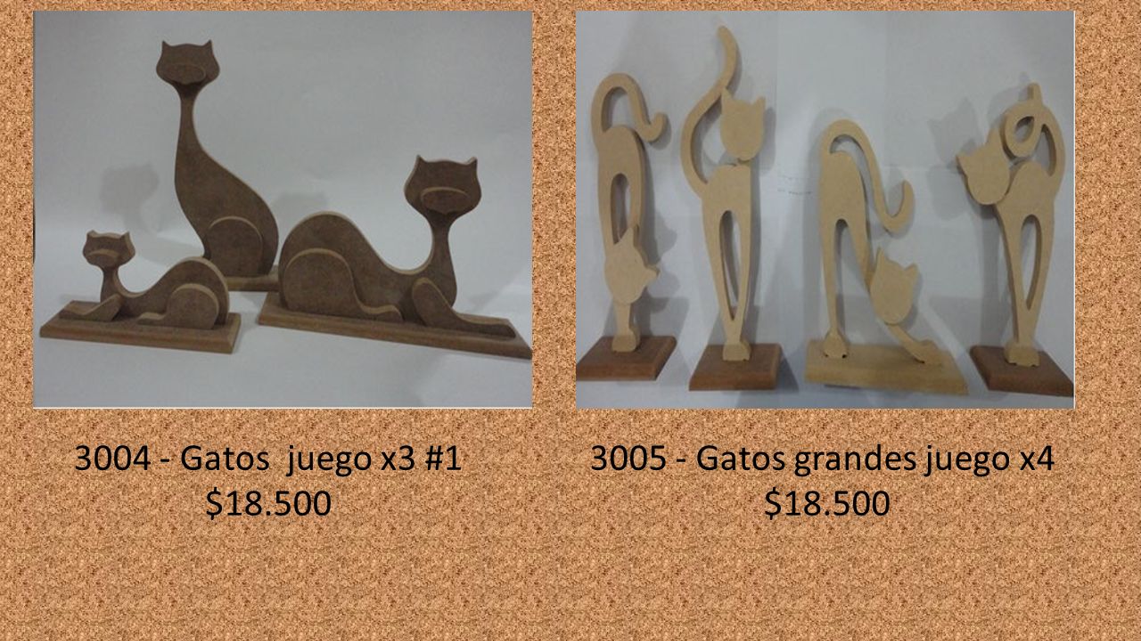 Gatos juego x3 #1 $ Gatos grandes juego x4 $18.500