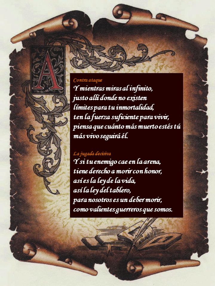 Y mientras miras al infinito, justo allí donde no existen