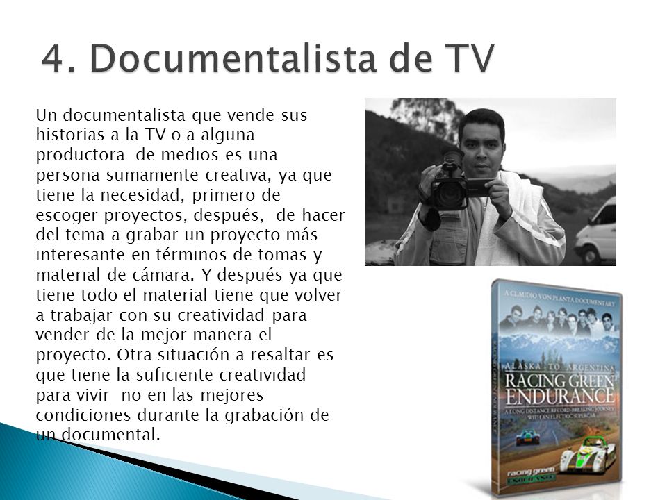 4. Documentalista de TV