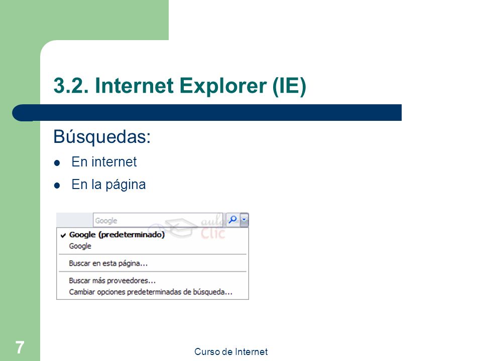 3.2. Internet Explorer (IE)