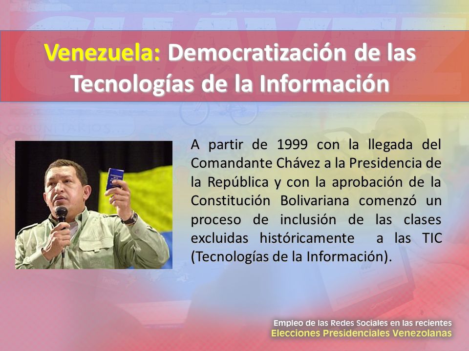 Venezuela: Democratización de las Tecnologías de la Información