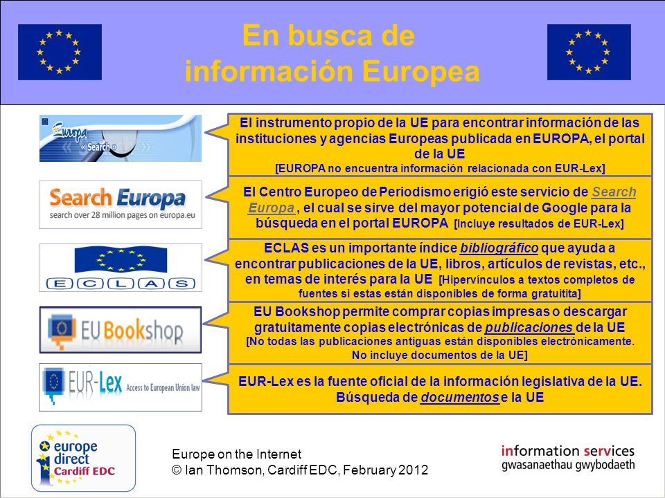 Searching for European information
