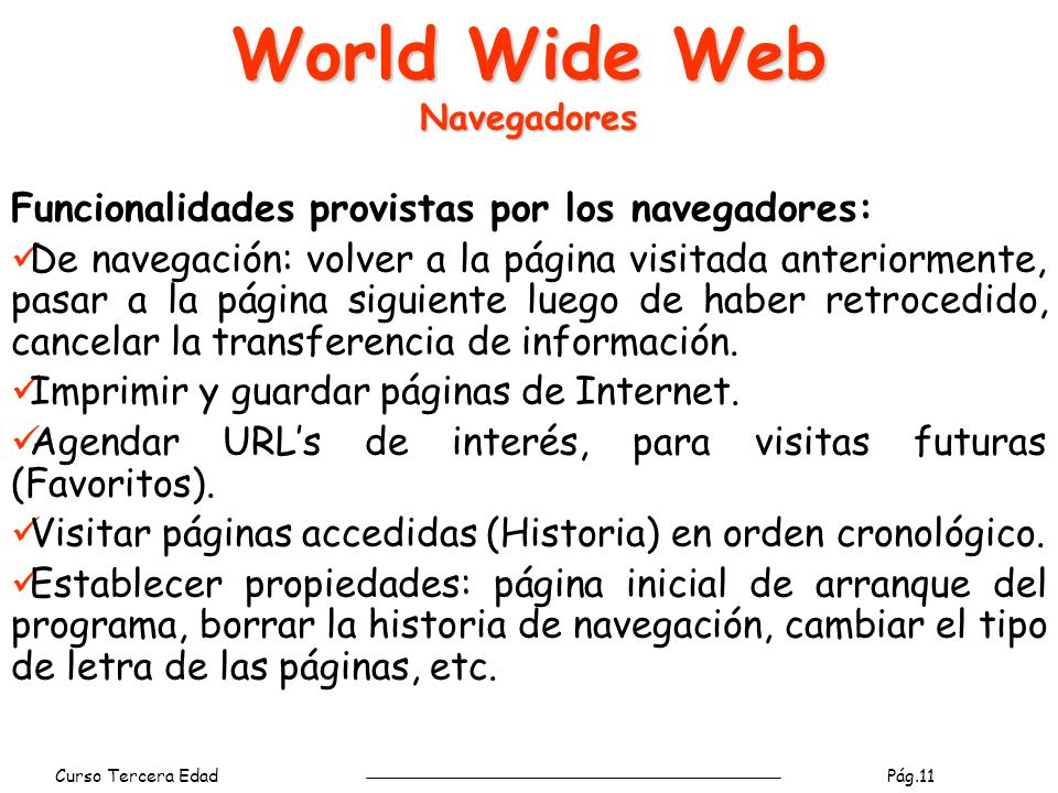 World Wide Web Navegadores