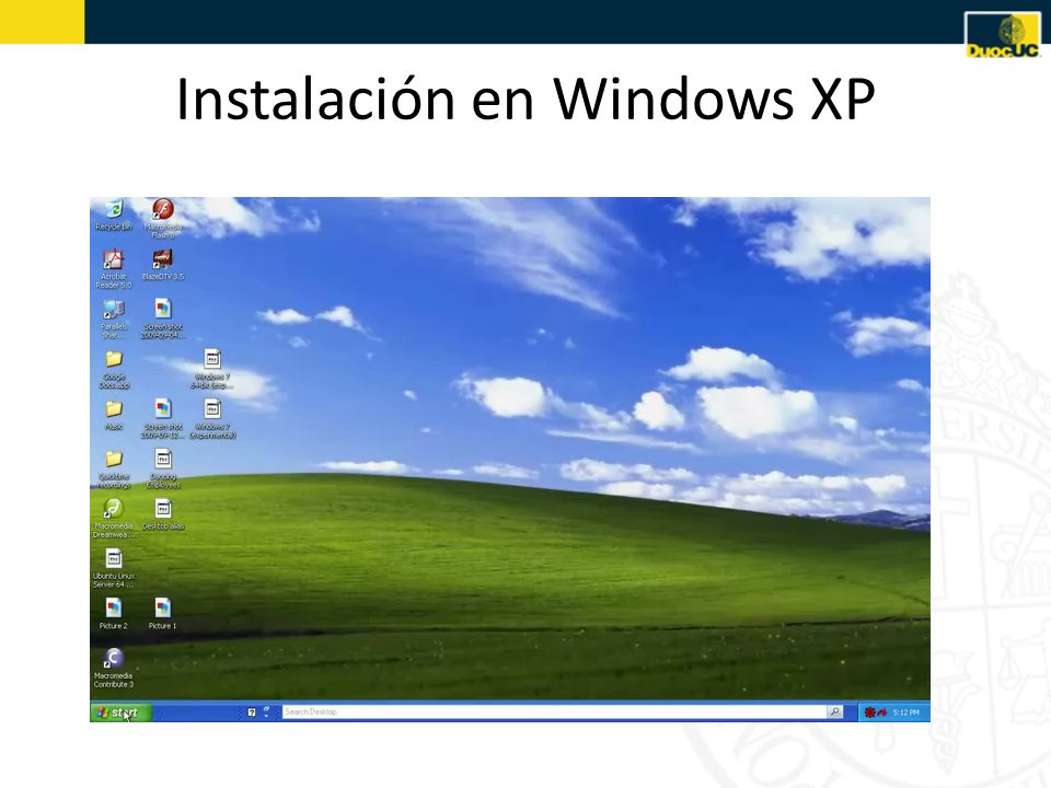 Instalación en Windows XP