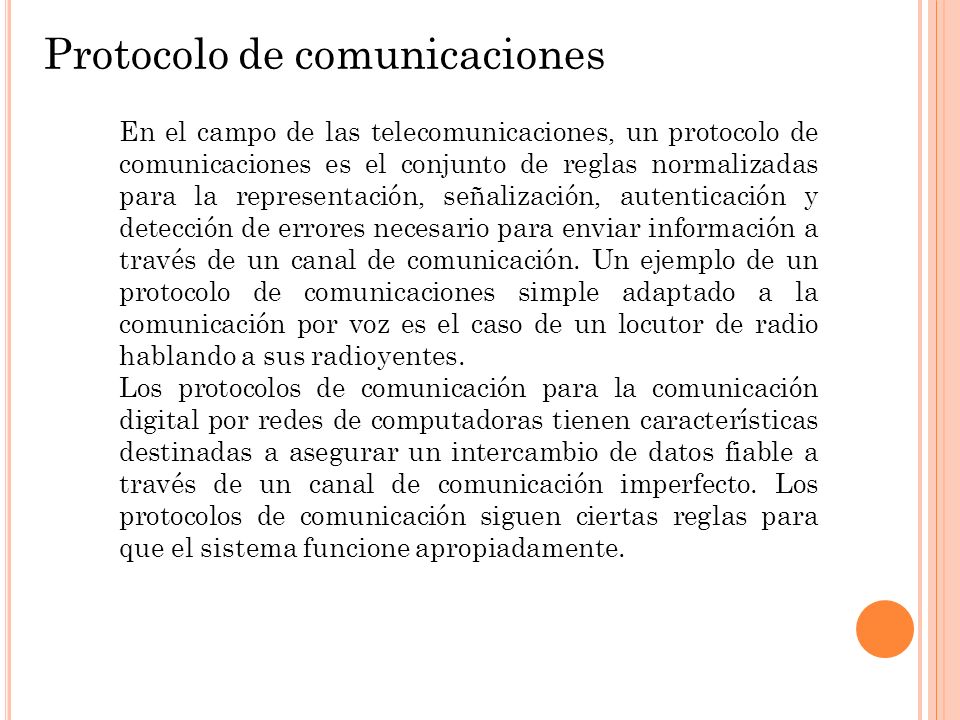 Protocolo de comunicaciones