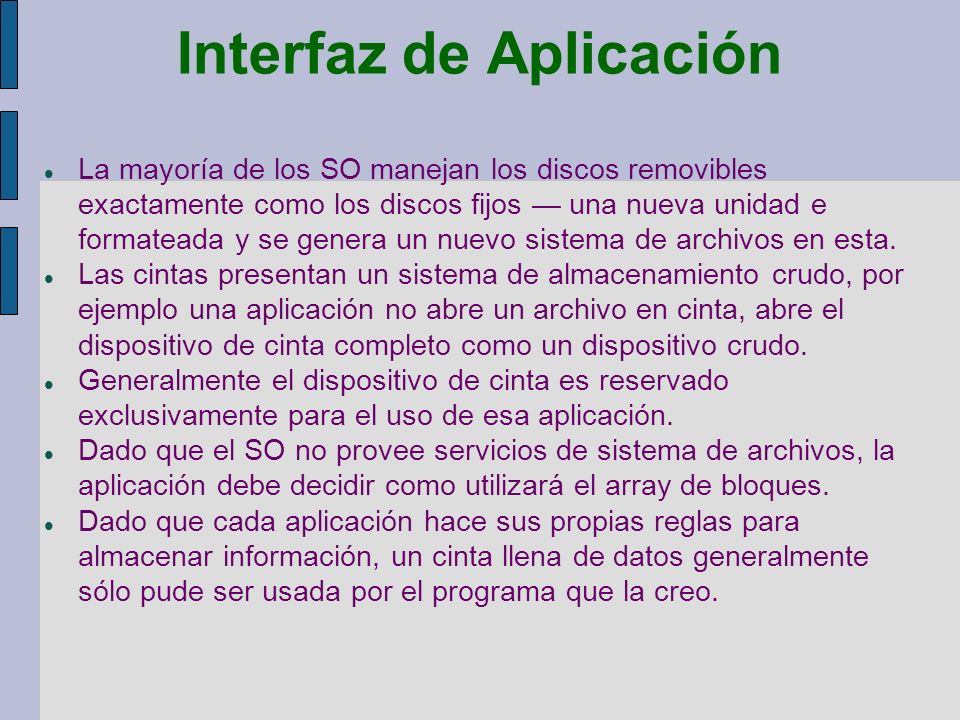 Interfaz de Aplicación