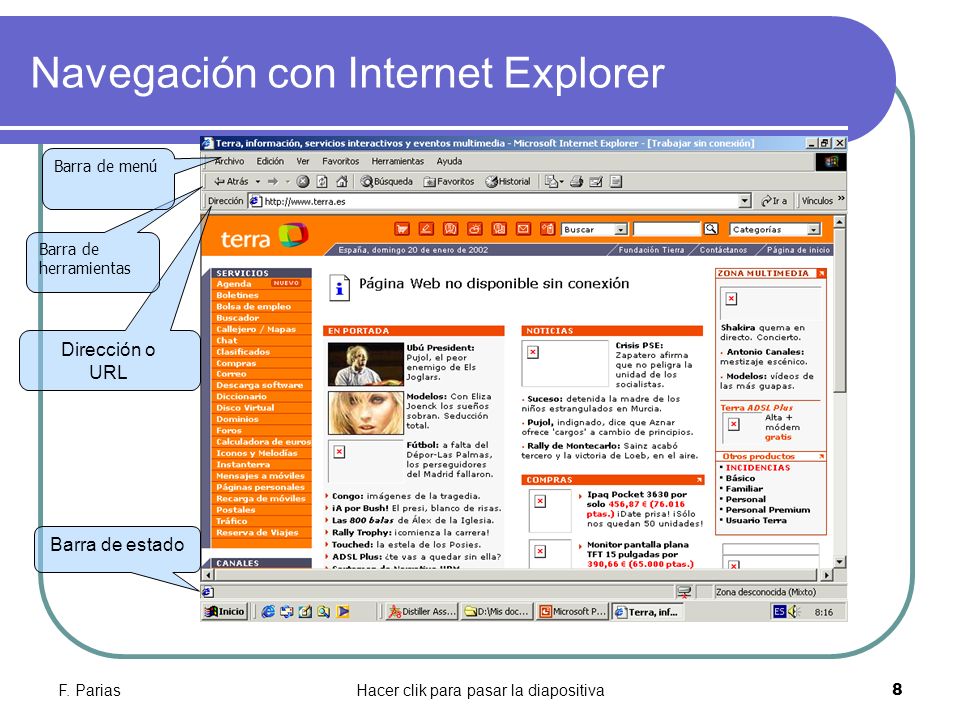 Navegación con Internet Explorer