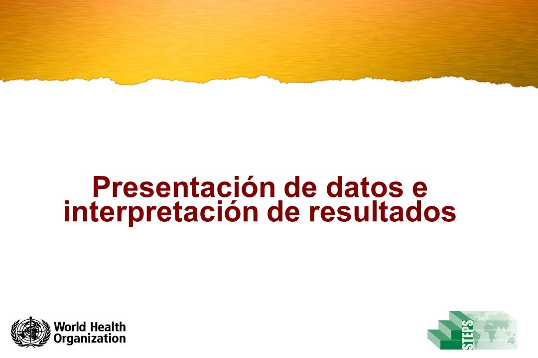 Presentación de datos e interpretación de resultados