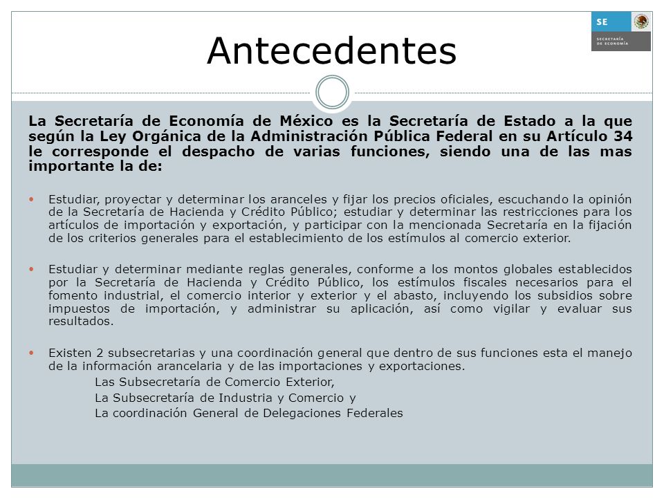 Antecedentes