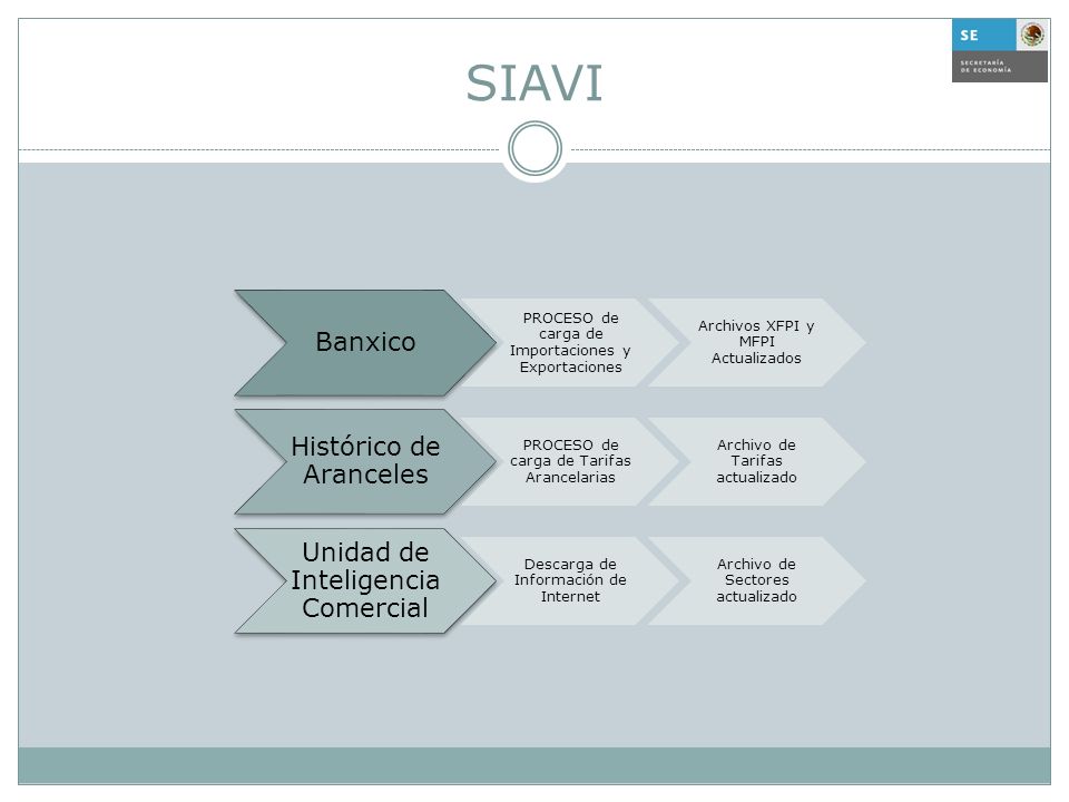 SIAVI Banxico PROCESO de carga de Importaciones y Exportaciones