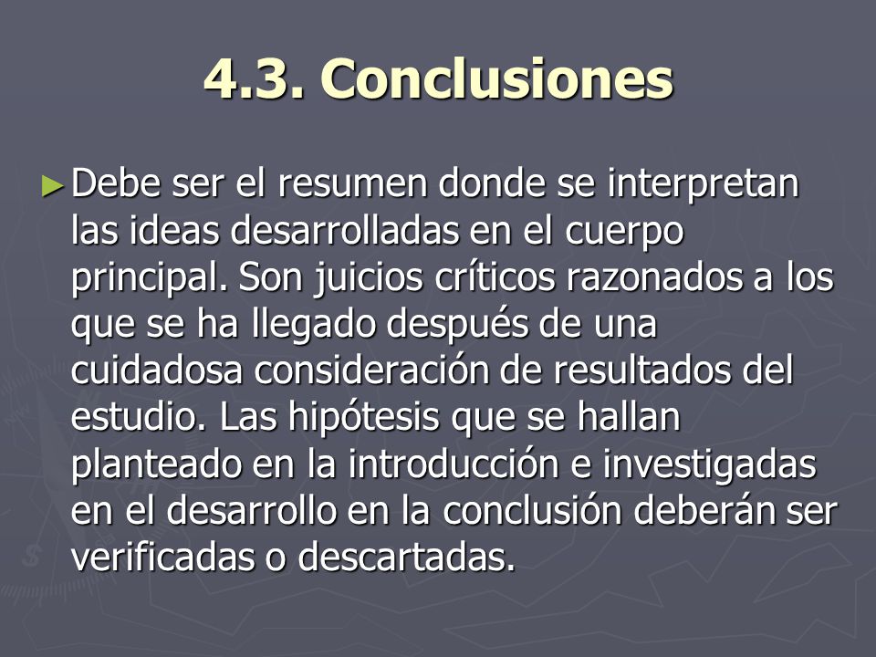 4.3. Conclusiones