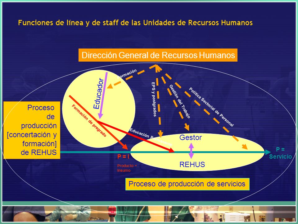 Funciones de línea y de staff de las Unidades de Recursos Humanos