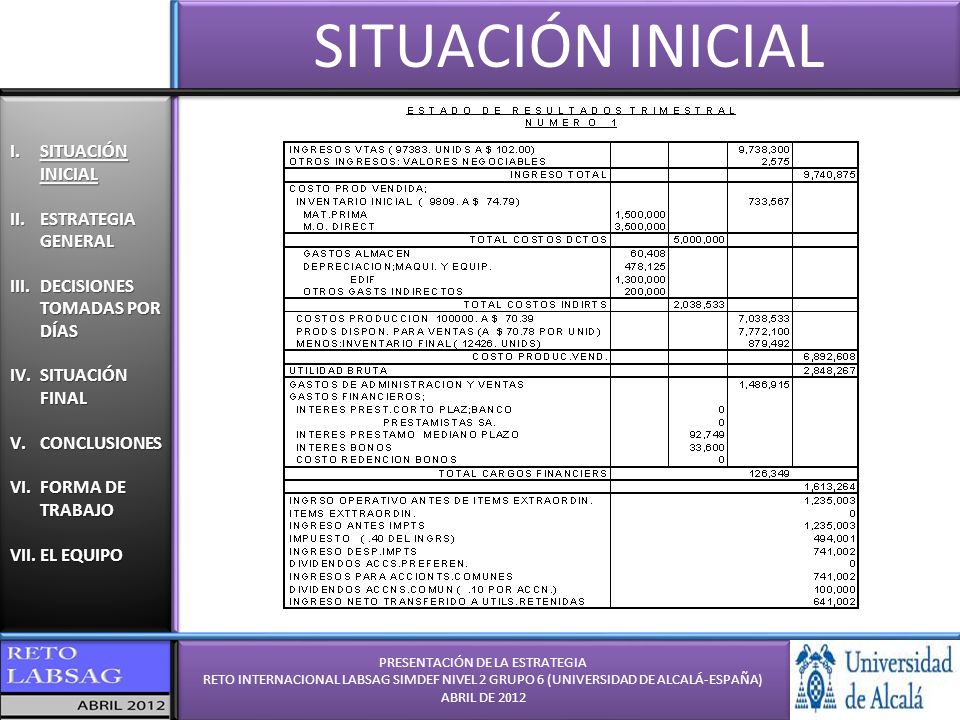 PRESENTACIÓN DE LA ESTRATEGIA