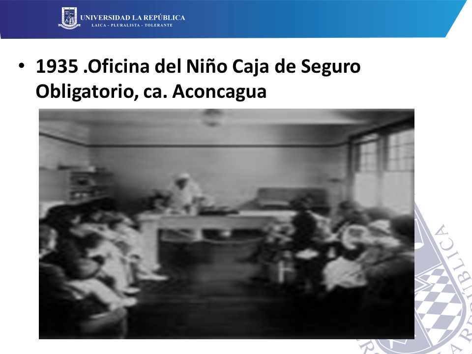 1935 .Oficina del Niño Caja de Seguro Obligatorio, ca. Aconcagua