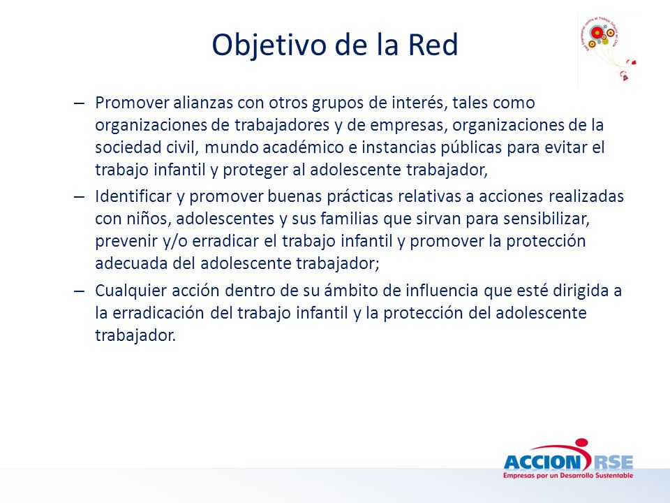 Objetivo de la Red