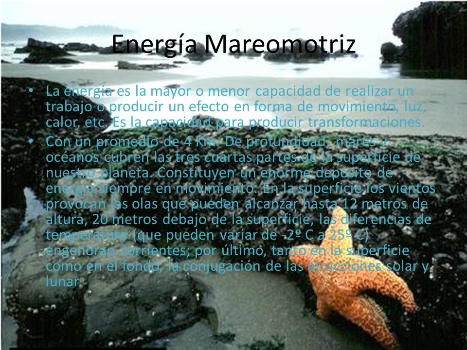 Energía Mareomotriz