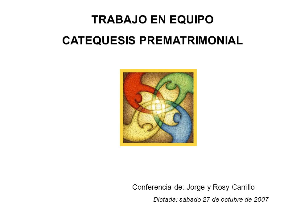 CATEQUESIS PREMATRIMONIAL