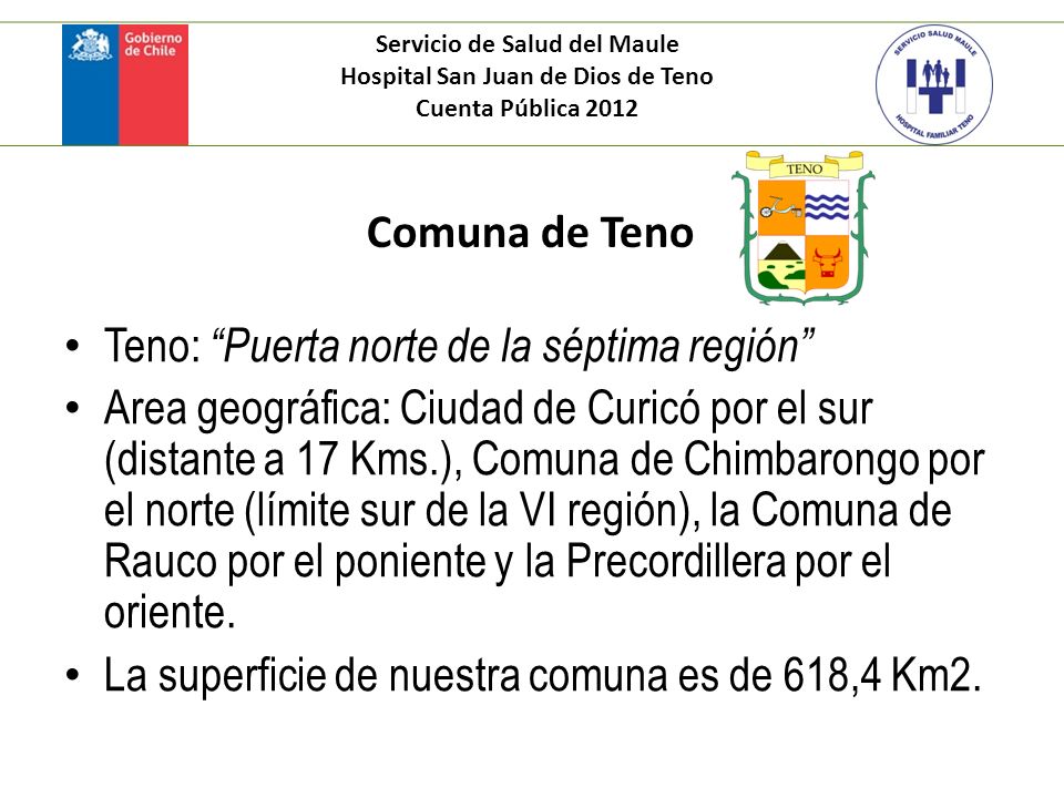 Servicio de Salud del Maule Hospital San Juan de Dios de Teno