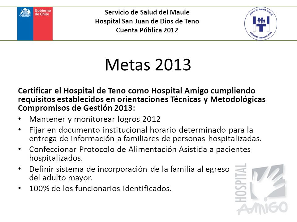 Servicio de Salud del Maule Hospital San Juan de Dios de Teno