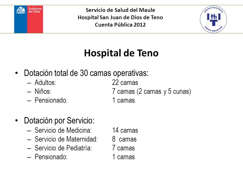 Servicio de Salud del Maule Hospital San Juan de Dios de Teno