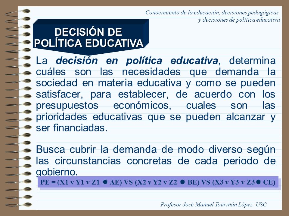 PE = (X1 v Y1 v Z1  AE) VS (X2 v Y2 v Z2  BE) VS (X3 v Y3 v Z3 CE)