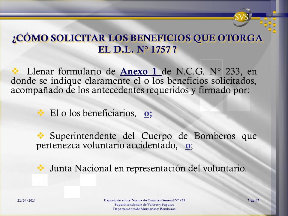 ¿CÓMO SOLICITAR LOS BENEFICIOS QUE OTORGA EL D.L. N° 1757