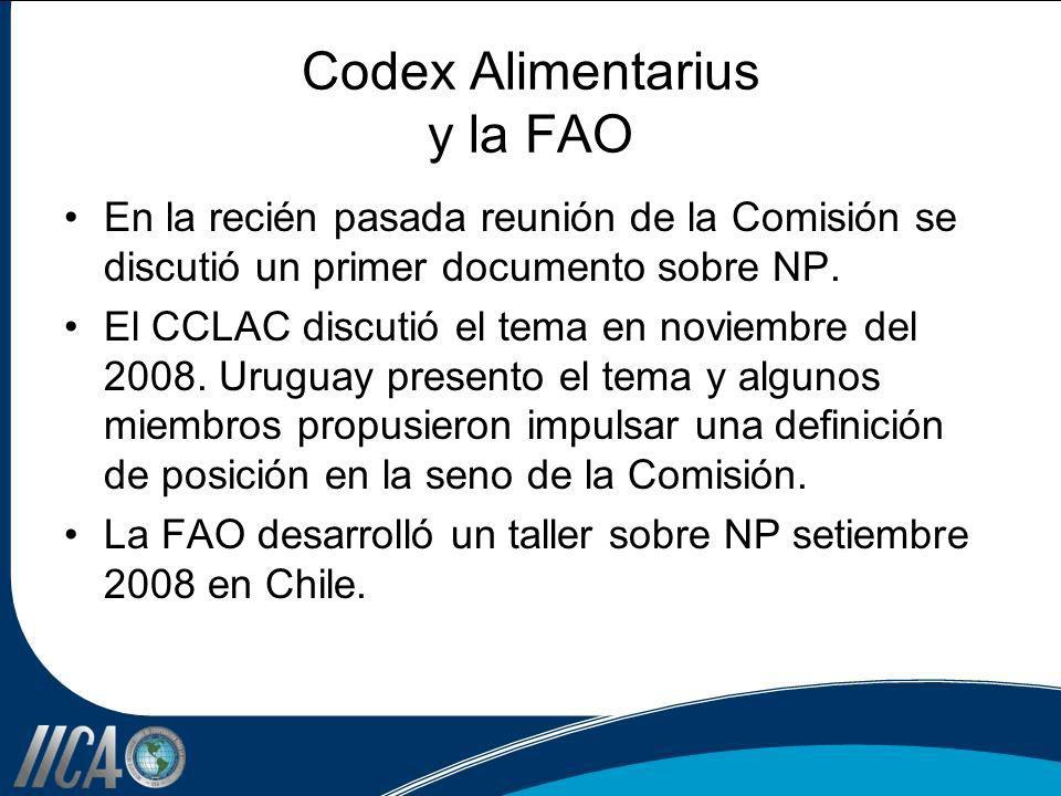 Codex Alimentarius y la FAO