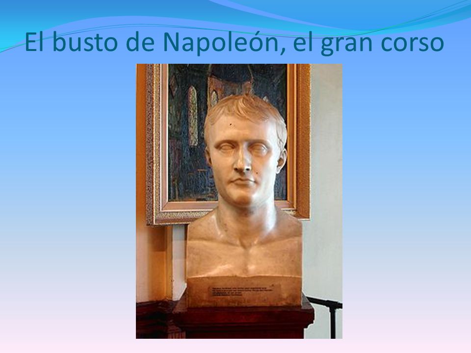 El busto de Napoleón, el gran corso