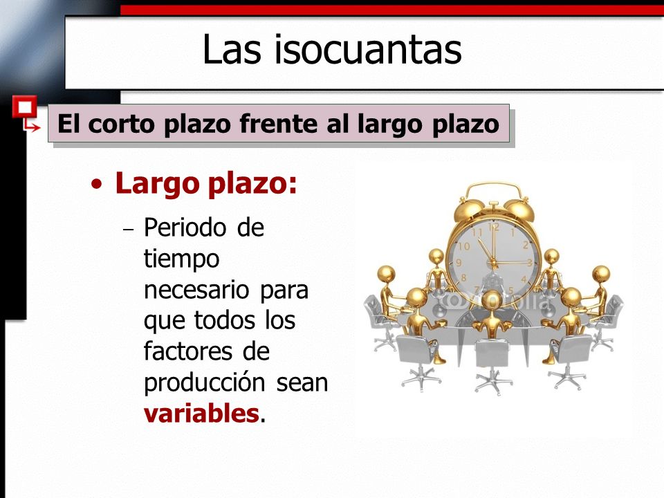 El corto plazo frente al largo plazo