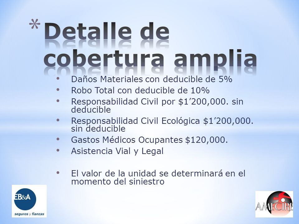 Detalle de cobertura amplia