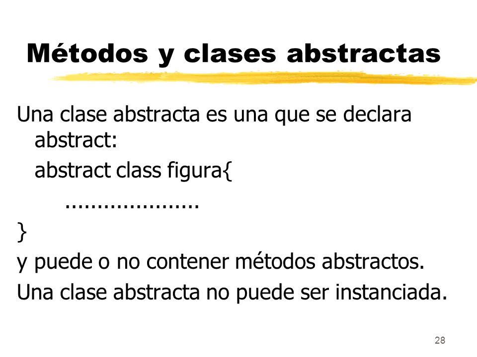 Métodos y clases abstractas