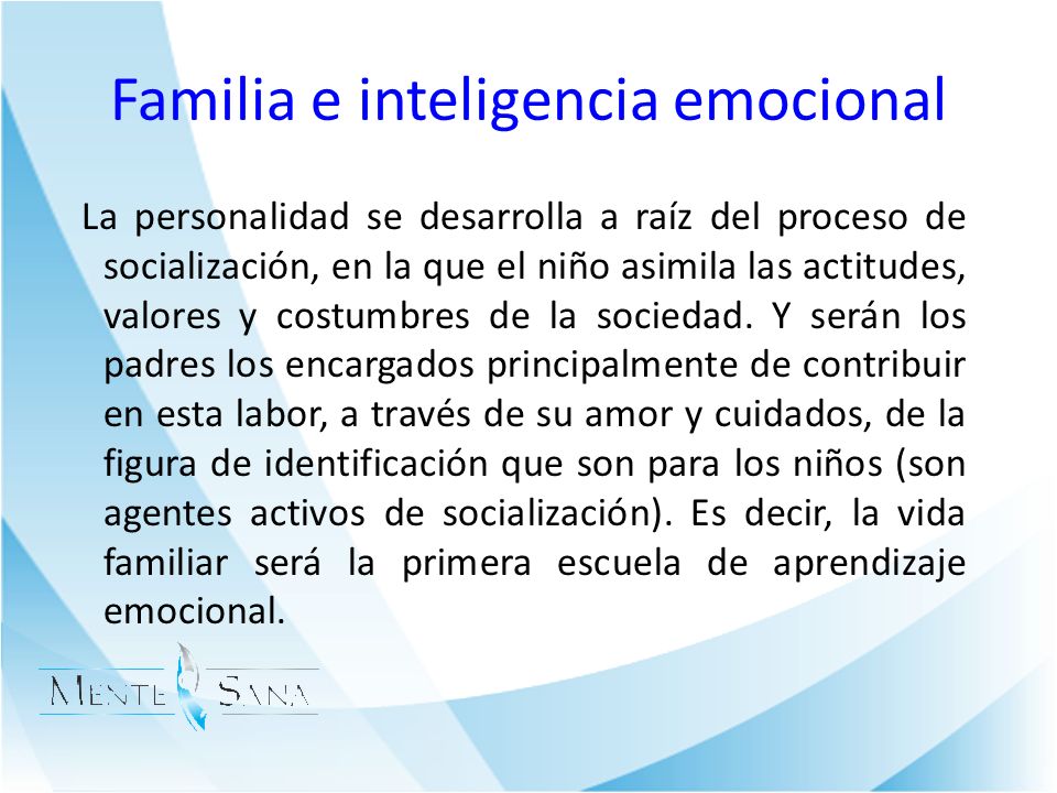 Familia e inteligencia emocional