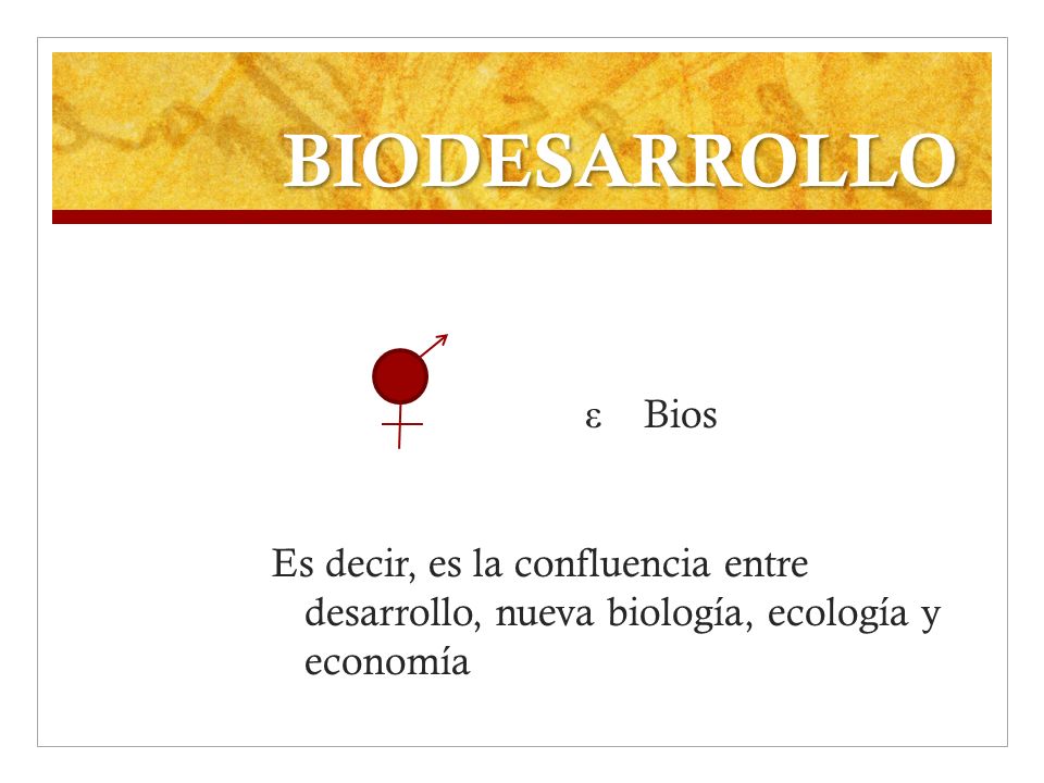 BIODESARROLLO ε Bios.