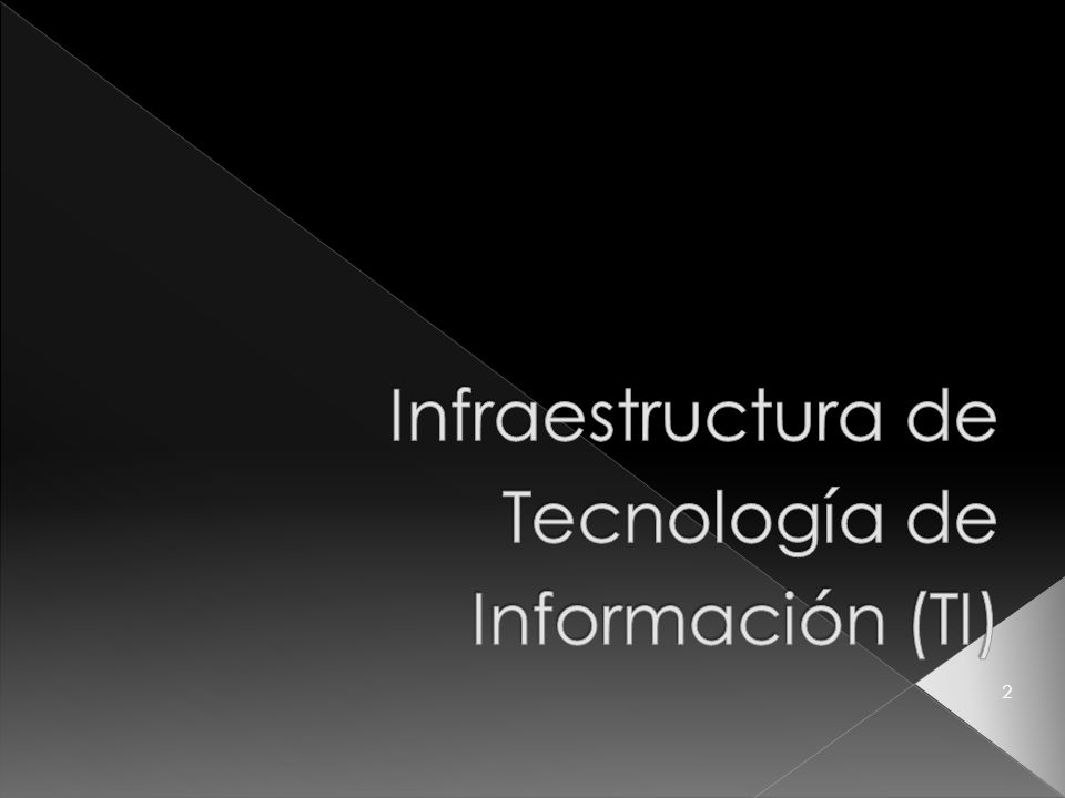 Infraestructura de Tecnología de Información (TI)