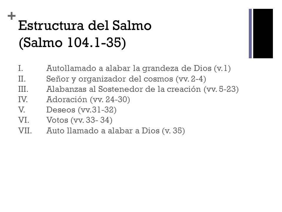 Estructura del Salmo (Salmo )