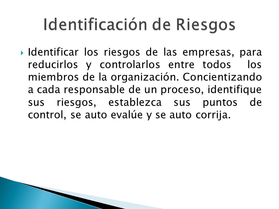 Identificación de Riesgos