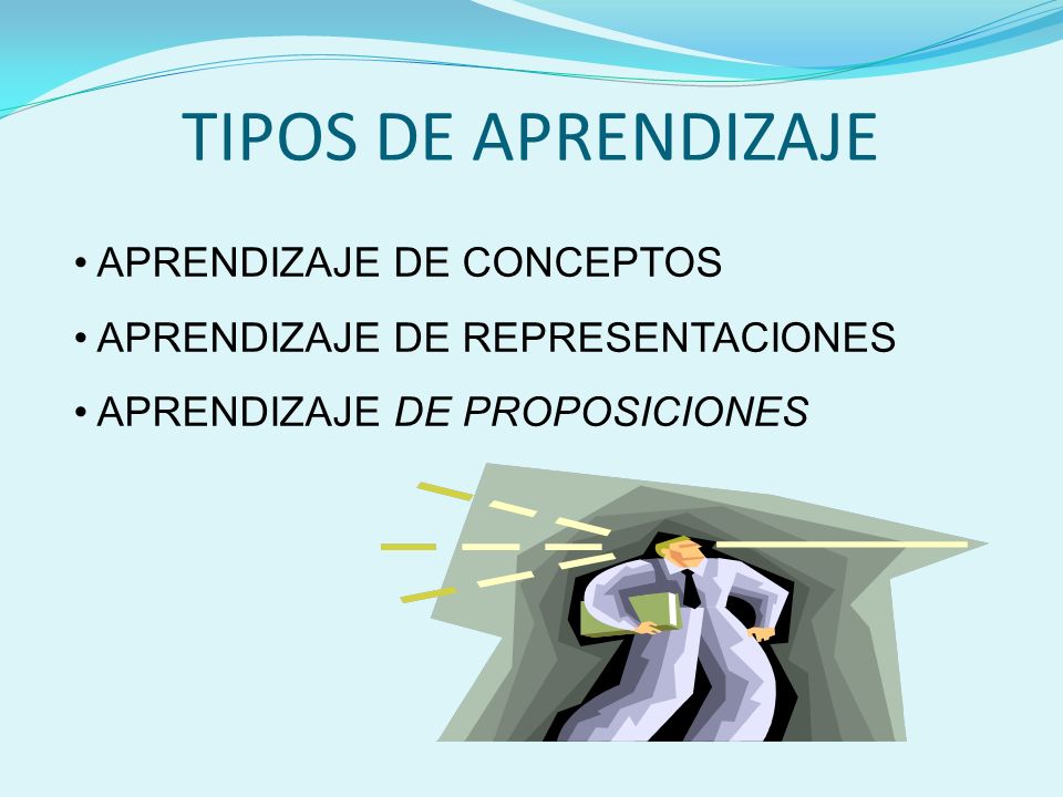 TIPOS DE APRENDIZAJE APRENDIZAJE DE CONCEPTOS