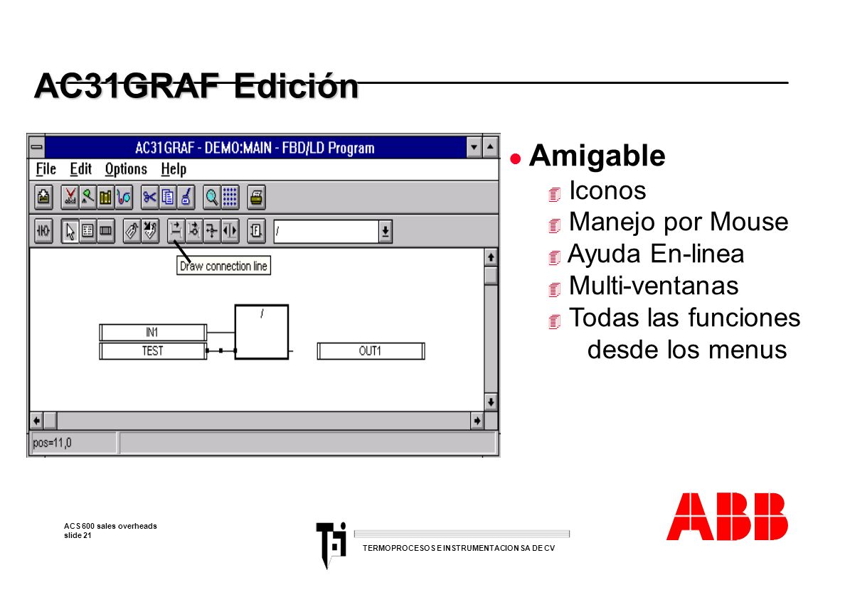 AC31GRAF Edición Amigable Iconos Manejo por Mouse Ayuda En-linea