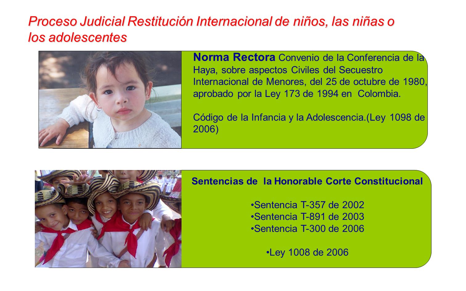 Sentencias de la Honorable Corte Constitucional