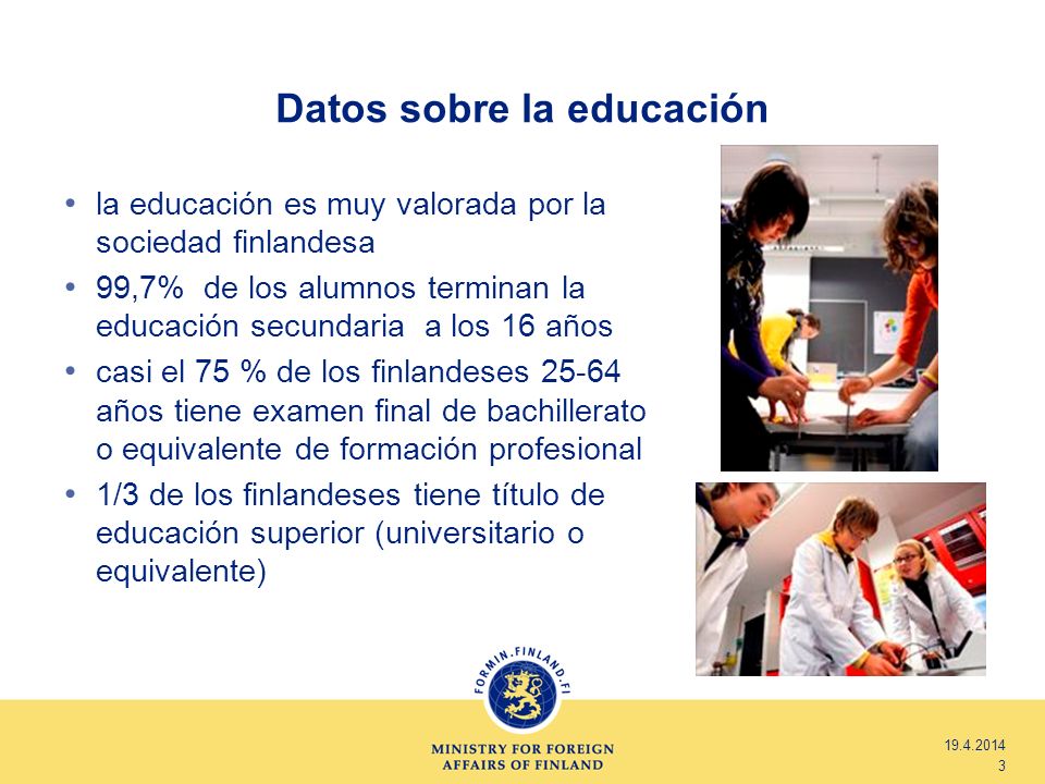 Datos sobre la educación