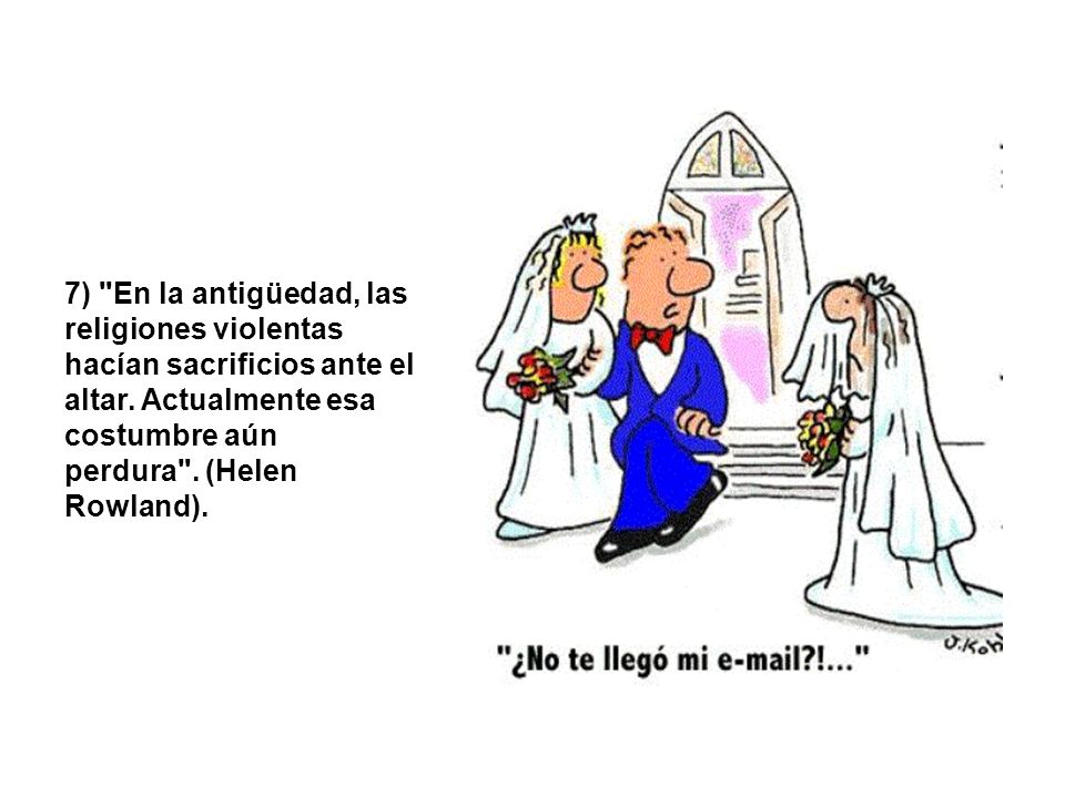 7) En la antigüedad, las religiones violentas hacían sacrificios ante el altar.