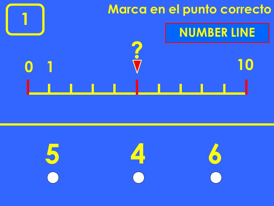 Marca en el punto correcto